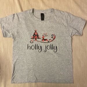 Holly Jolly Kids Holiday T-Shirt 🌲 🦌 🛷